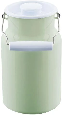 Riess Emaille Riess Milchkanne Aus Emaille In Nilgrün