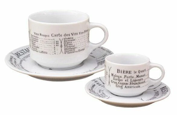 Pillivuyt Frühstückstasse Brasserie Frühstücksuntertasse Bourges: Durchmesser 165 Mm