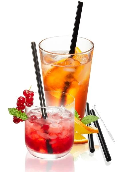 GEFU Glastrinkhalm Future In Schwarz, 4er Set – Bild 2