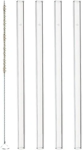 Leonardo Glastrinkhalme CIAO 4er-Set 15 Cm + Reinigungsbürste