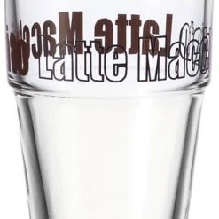 Leonardo Becher SOLO 410 Ml Braun Latte Macchiato, 6er-Set