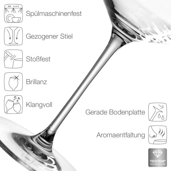 Leonardo Burgunderglas PUCCINI 730 Ml, 6er-Set – Bild 5