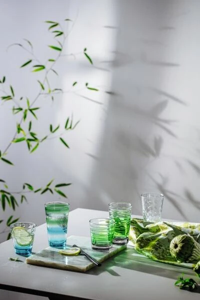 Leonardo Trinkglas VARIO STRUTTURA 280 Ml Grün, 6er-Set – Bild 2