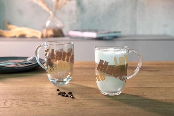 Leonardo Latte Macchiato Tasse NAPOLI 380ml 3farbig, 6er-Set – Bild 2