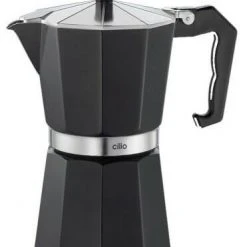 Cilio Espressokocher Aluminium Classico In Schwarz
