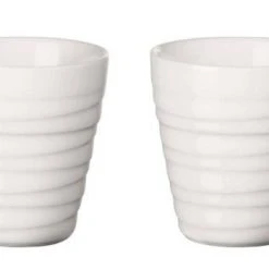 ASA Thermobecher Espresso 2er Set Thermo Twisted, Weiß