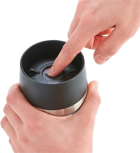 Emsa Isolier-Trinkbecher Mit Manschette Travel Mug In Pepper Grau – Bild 4