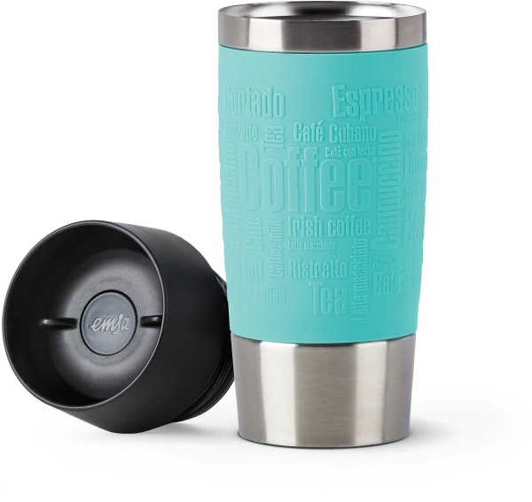 Emsa Isolier-Trinkbecher Mit Manschette Travel Mug In Mint 4 Emsa Isolier-Trinkbecher Mit Manschette Travel Mug In Mint – Bild 2