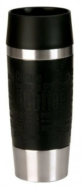 Emsa Isolier-Trinkbecher Mit Manschette Travel Mug In Schwarz 3 Emsa Isolier-Trinkbecher Mit Manschette Travel Mug In Schwarz