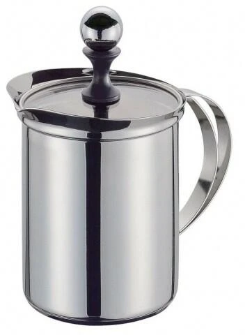 Cilio Cappuccinocreamer Deluxe Mit Glasdeckel 3 Tassen / 7 Cm