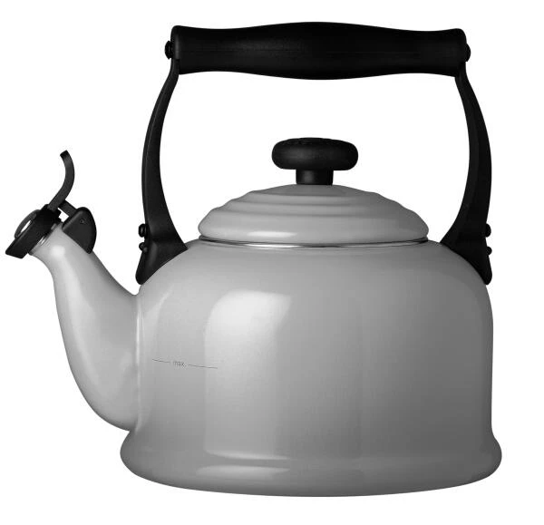 Le Creuset Wasserkessel Tradition Perlgrau