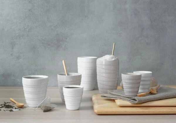 ASA Thermobecher Espresso 2er Set Thermo Striped, Weiß – Bild 2