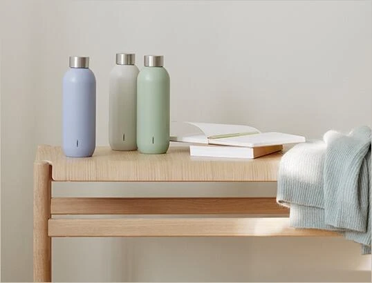 Stelton Thermosflasche Keep Cool, Seagrass – Bild 2