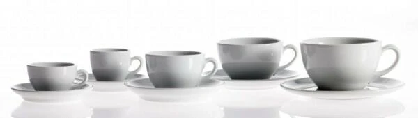 Classic Espressotasse Flach Von Porzellanfabrik Walküre, Weiß – Bild 2