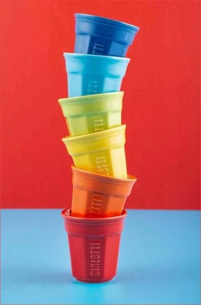 Bialetti Espressobecher Bunt, 6er-Set – Bild 2