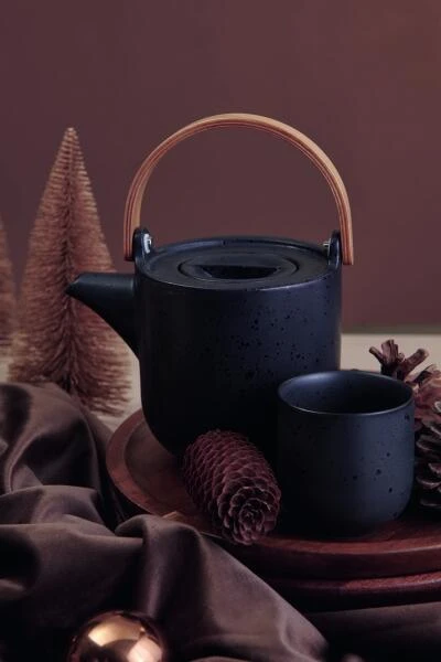 ASA Teekanne Mit Holzgriff Coppa Kuro Fassungsvermögen 1 L – Bild 4