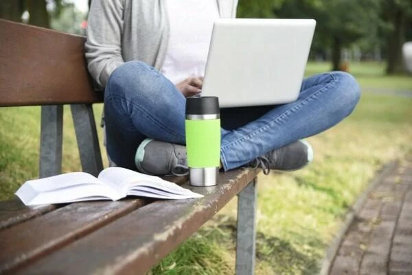 Emsa Isolier-Trinkbecher Mit Manschette Travel Mug In Limette – Bild 4