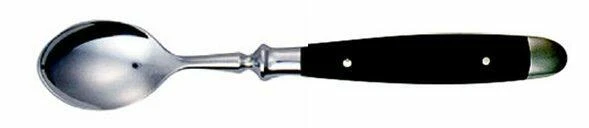 Eichenlaub Kaffeelöffel Aus Acryl, Schwarz Matt 145 Mm