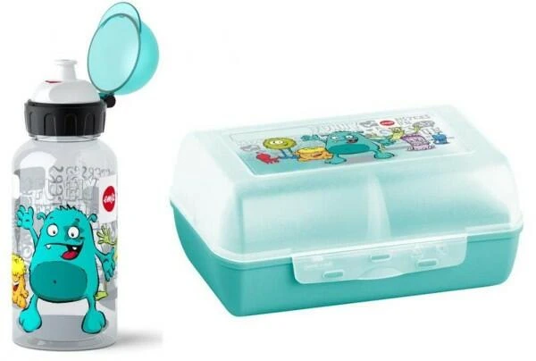 Emsa Kids Trinkflasche Und Brotdose Monster, 2-teilig