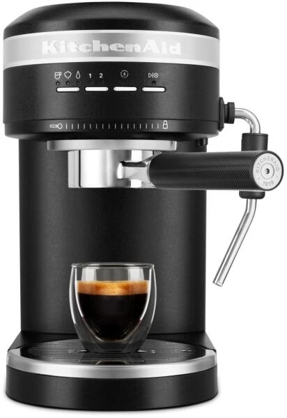 KitchenAid Halbautomatische Espressomaschine ARTISAN In Gusseisen Schwarz – Bild 2