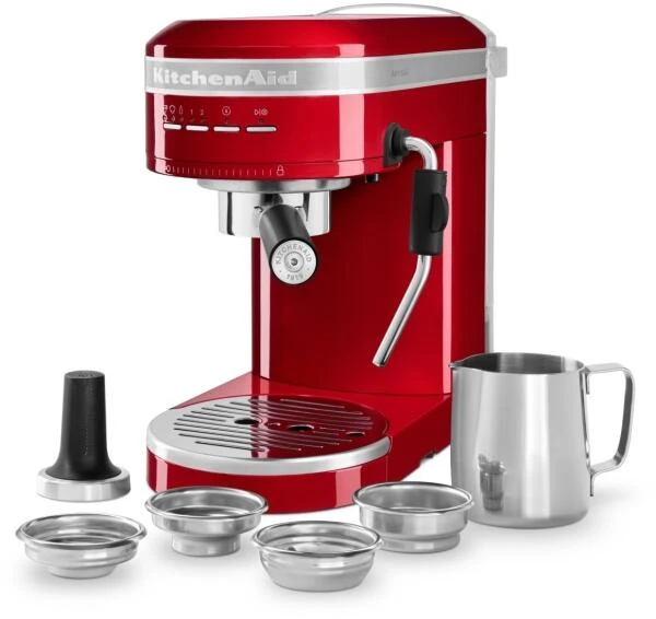 KitchenAid Halbautomatische Espressomaschine ARTISAN In Empire Rot – Bild 5