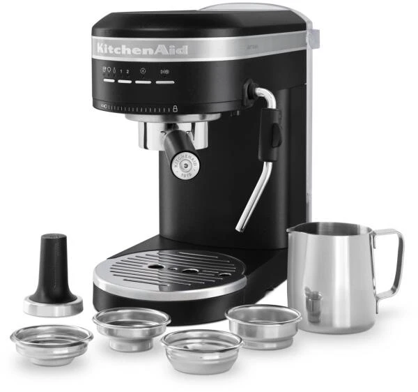 KitchenAid Halbautomatische Espressomaschine ARTISAN In Gusseisen Schwarz – Bild 5