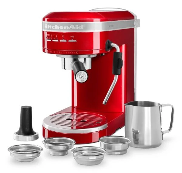 KitchenAid Halbautomatische Espressomaschine ARTISAN In Liebesapfelrot – Bild 5