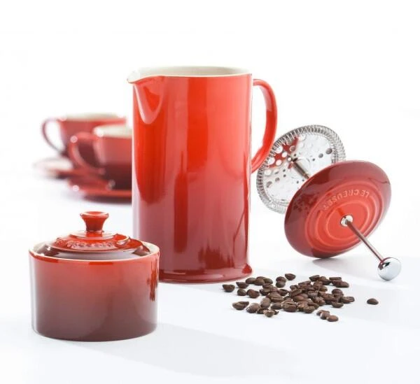 Le Creuset Kaffeebereiter In Ofenrot – Bild 4