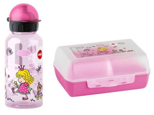 Emsa Kids Trinkflasche Und Brotdose Princess, 2-teilig