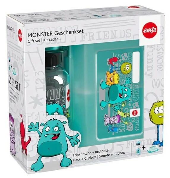 Emsa Kids Trinkflasche Und Brotdose Monster, 2-teilig – Bild 2