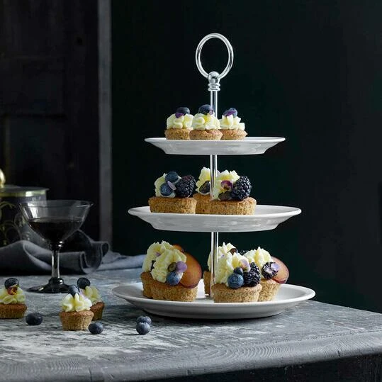 Pillivuyt Etagere Mit Versilbertem Tragegriff 3 Stufen Größe 165 X 200 X 240 Mm – Bild 4