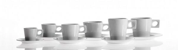 NYNY Espressountertasse Von Porzellanfabrik Walküre, Weiß 5 NYNY Espressountertasse Von Porzellanfabrik Walküre, Weiß – Bild 3