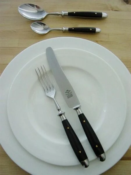 Eichenlaub Kaffeelöffel Aus Acryl, Schwarz Matt 145 Mm – Bild 2