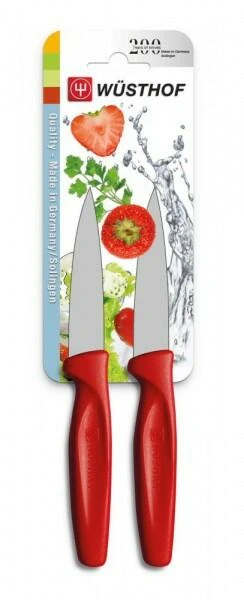 Wüsthof Gemüsemesser Set In Rot, 2-tlg.